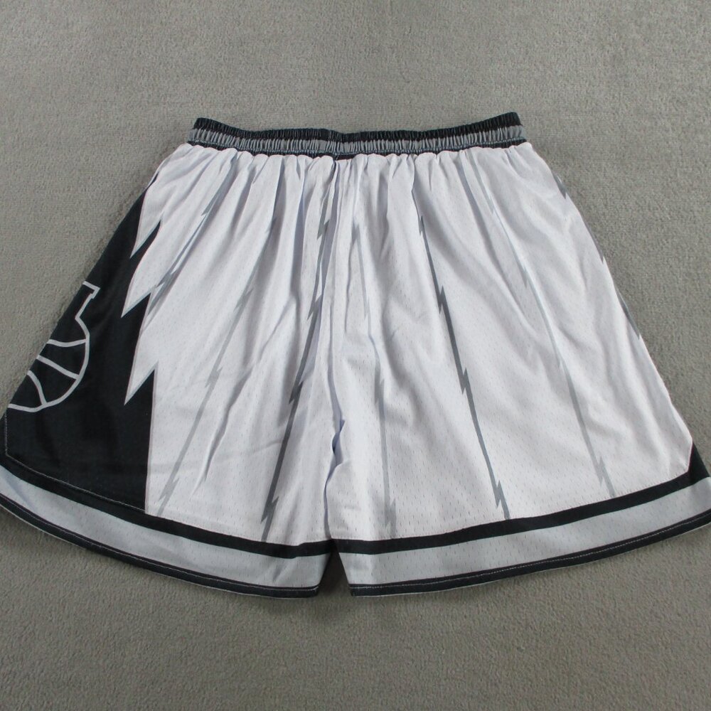 In the Lab Stealth Shorts Men Large White Basketball Drawstring Heavyweight Mesh - Picture 4 of 10